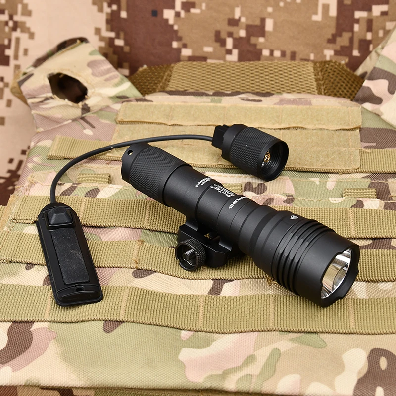 Тактический фонарь WADSN 1400 люмен, мощный, с двойной функцией, дистанционным управлением, для страйкбола и охоты, совместим с 20-мм креплением
Тактический фонарь WADSN 1400 люмен, мощный, с двойной функцией, дистанционным управлением, для страйкбола и охоты, совместим с 20-мм креплением