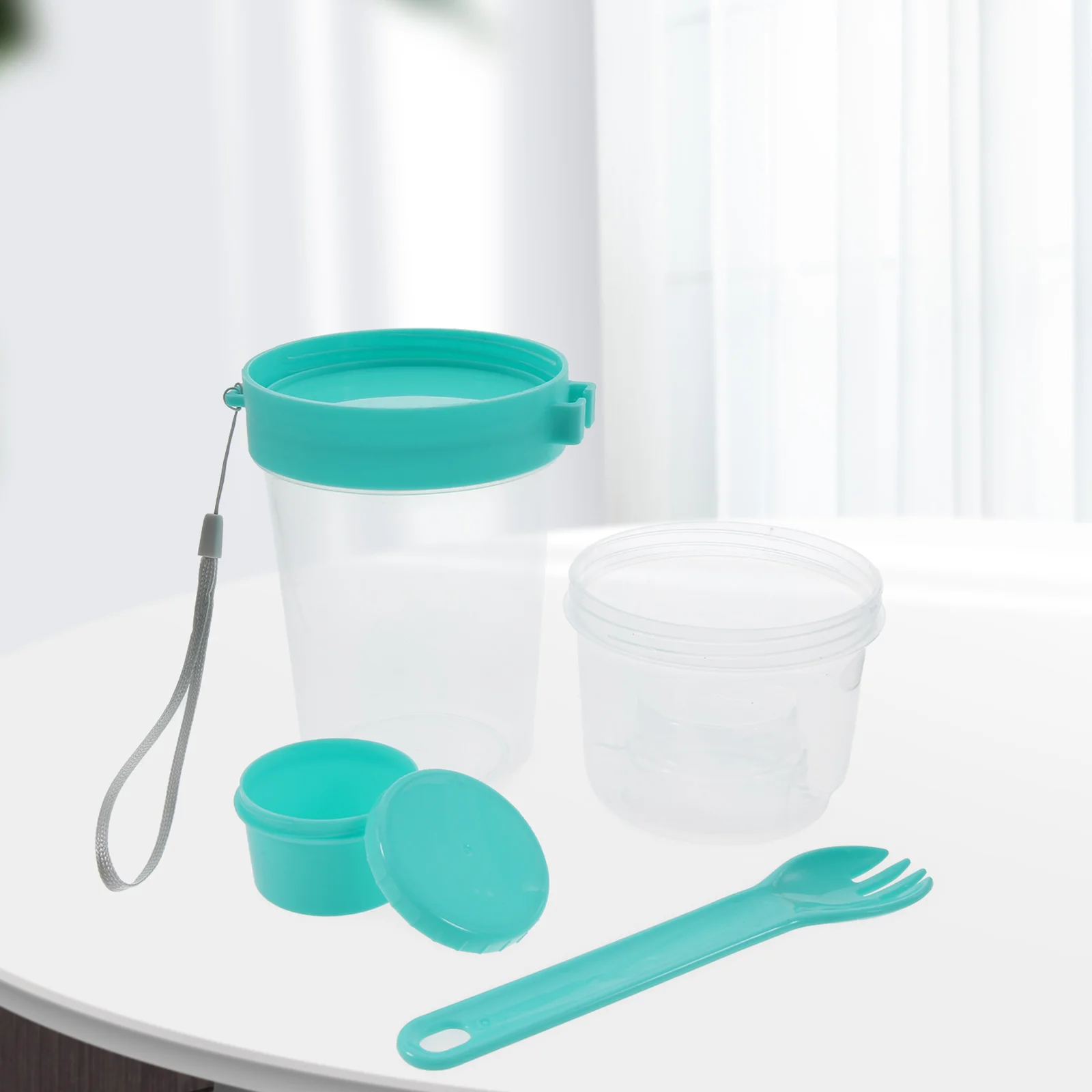 Portable Salad Cup 300ml 500ml Double Layers Storage Leak Proof PP Material Breakfast Oats Container Student Mason Jars Yogurt 
Portable Salad Cup 300ml 500ml Double Layers Storage Leak Proof PP Material Breakfast Oats Container Student Mason Jars Yogurt