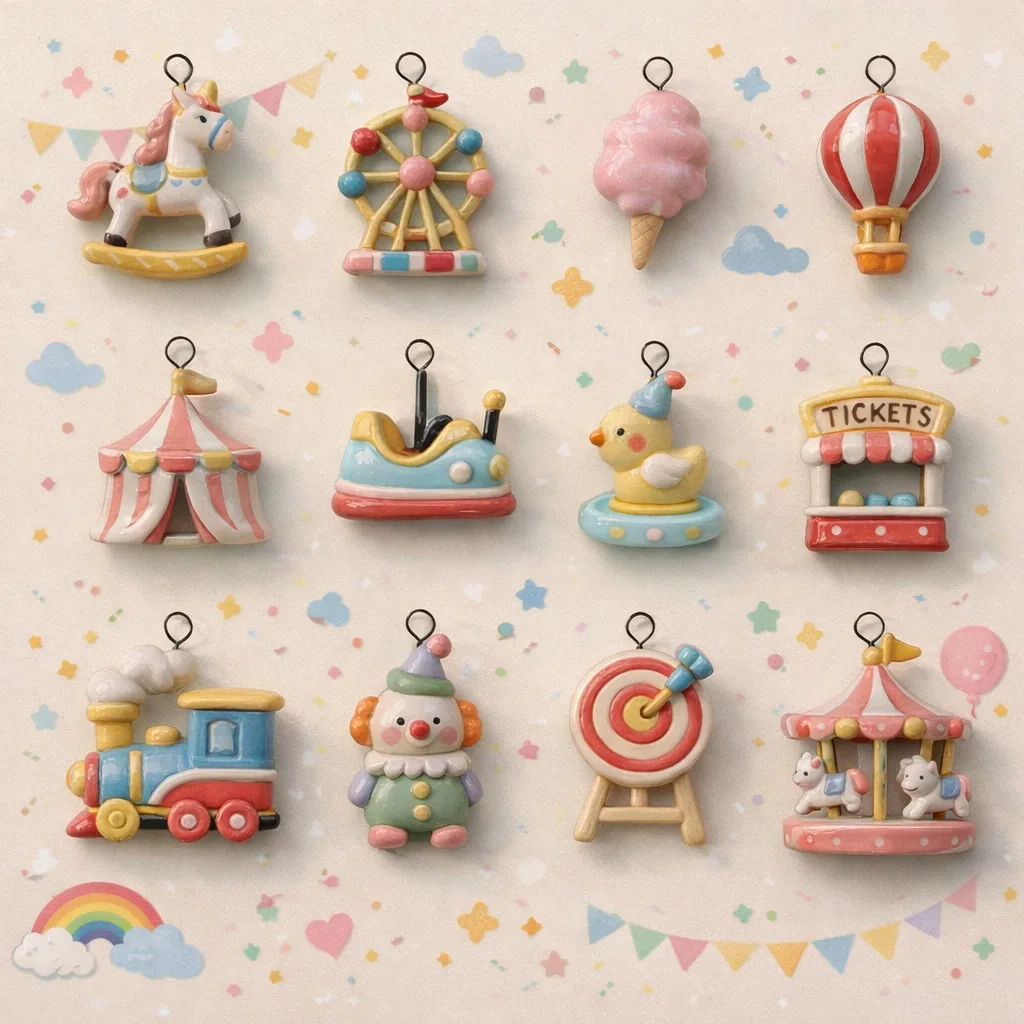 New Fashion Amusement Park Carousel Game Console DIY Pendant Charms Handmade Jewelry Making Necklace Bracelet Women Accessorices
New Fashion Amusement Park Carousel Game Console DIY Pendant Charms Handmade Jewelry Making Necklace Bracelet Women Accessorices