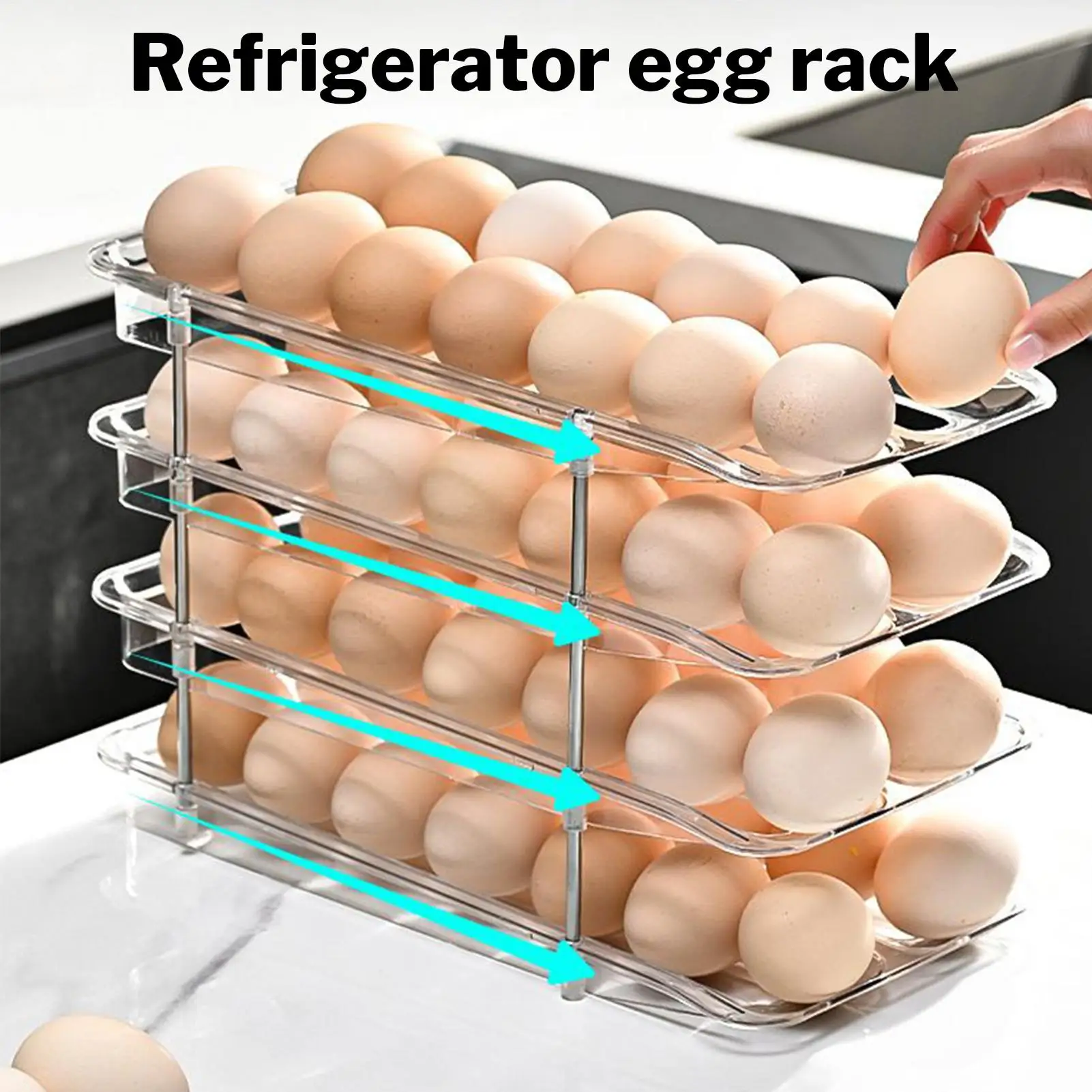 Egg Holder for Fridge Detachable Egg Storage for Refrigerator 4-Tier Clear Container Box Large Storage Organizer Space Saving
Egg Holder for Fridge Detachable Egg Storage for Refrigerator 4-Tier Clear Container Box Large Storage Organizer Space Saving