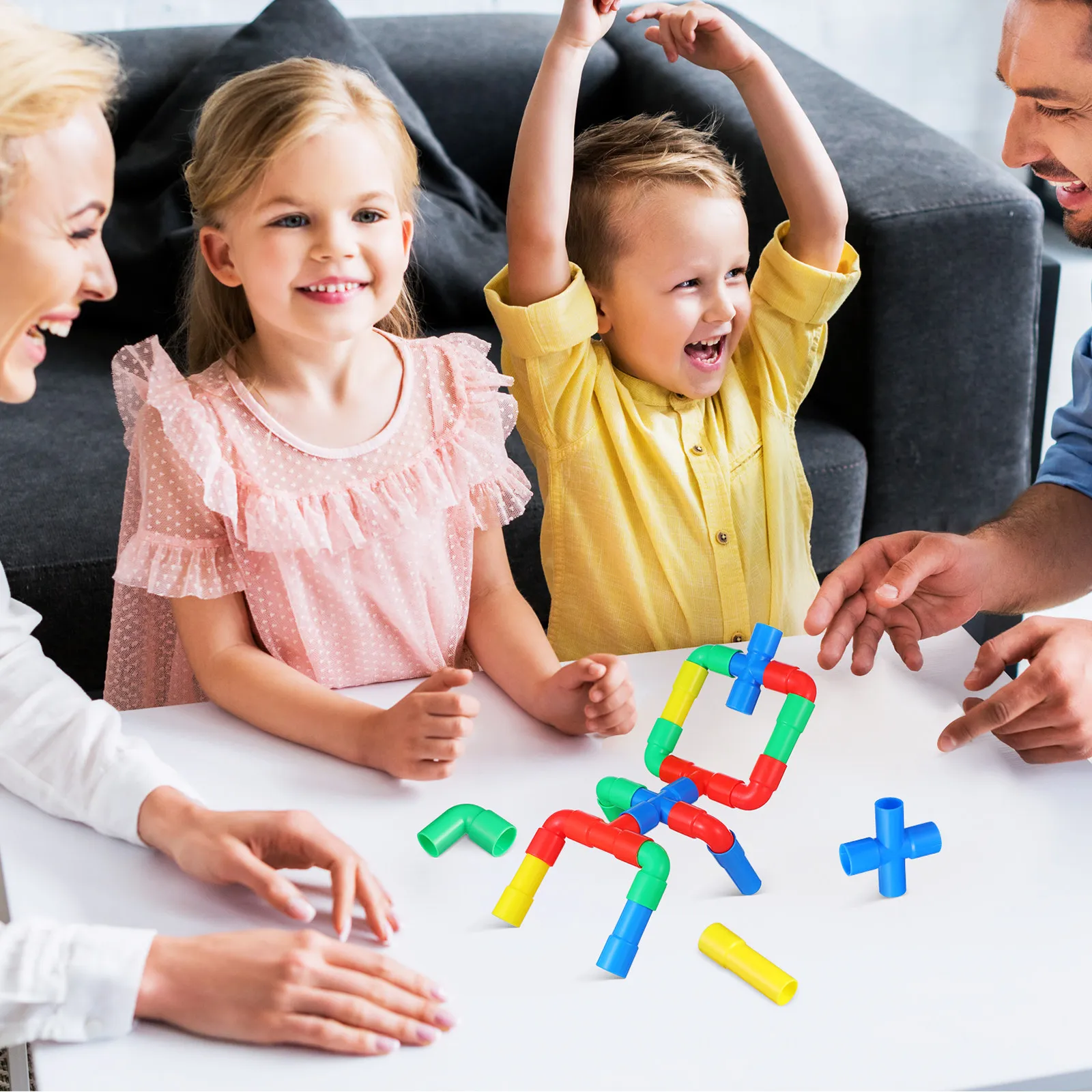 1Set Multi Colored Plastic Pipe Construction Set Kids Early Learning Tool Stimulates Imagination Color Differentiation
1Set Multi Colored Plastic Pipe Construction Set Kids Early Learning Tool Stimulates Imagination Color Differentiation