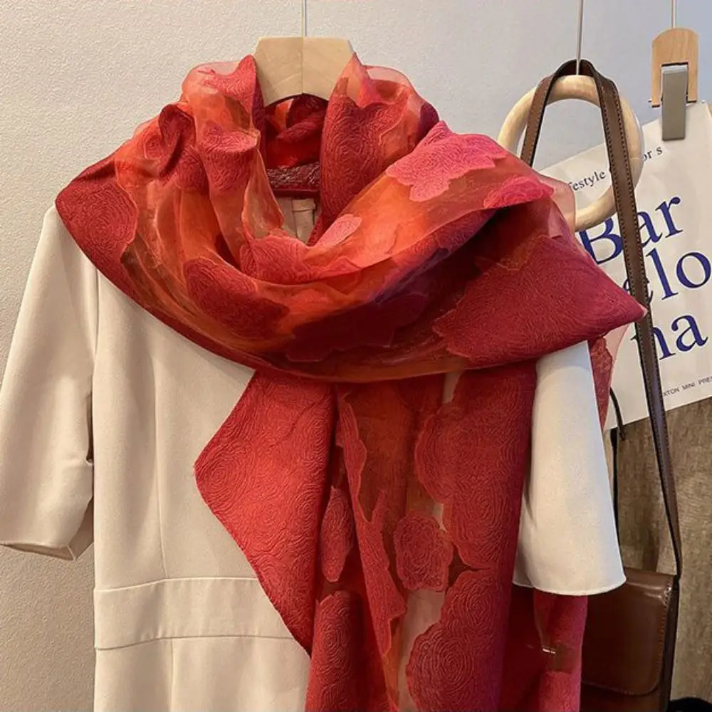 Sweet Printing Silk Scarf Shawls Transparent Sunscreen Mesh Neck Scarves Korean Style Neckerchief Flower Hijab Wraps Party
Sweet Printing Silk Scarf Shawls Transparent Sunscreen Mesh Neck Scarves Korean Style Neckerchief Flower Hijab Wraps Party