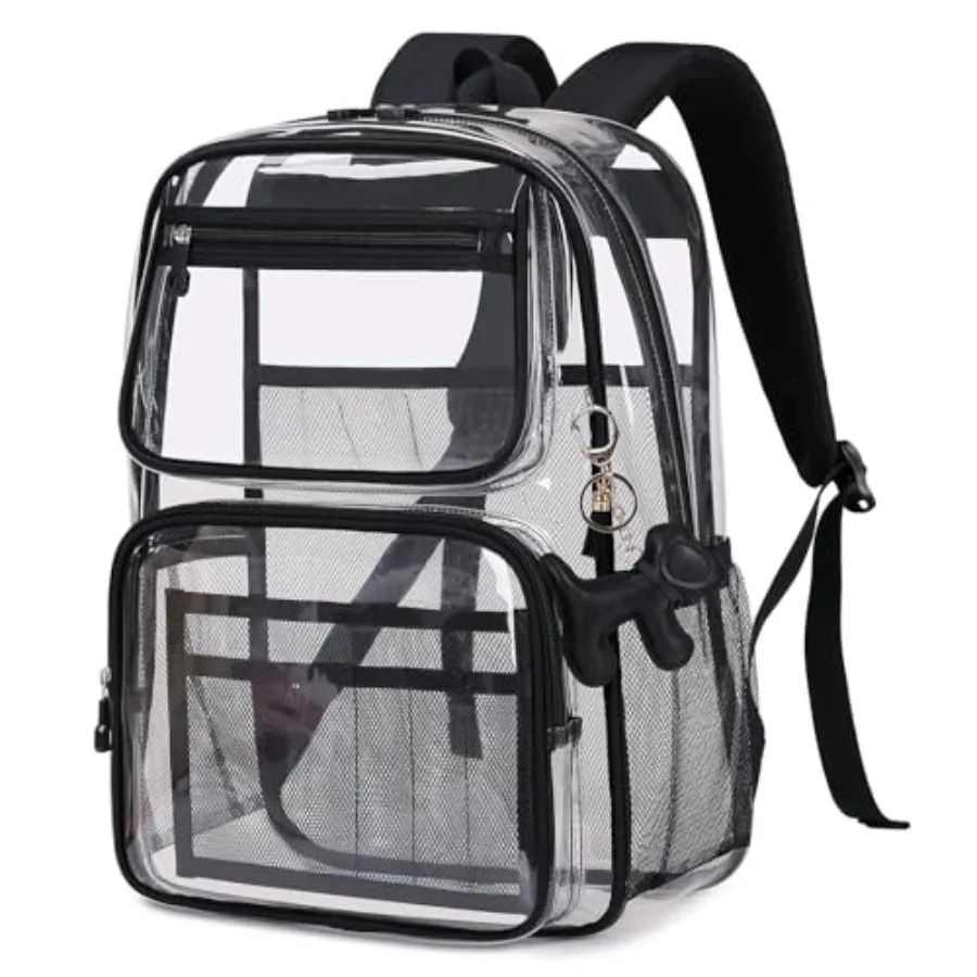 MOONBABY Clear Backpack for School Girls, Heavy Duty TPU Transparent Backpack Stadium Events Approved, Clear Bookbag
MOONBABY Clear Backpack for School Girls, Heavy Duty TPU Transparent Backpack Stadium Events Approved, Clear Bookbag