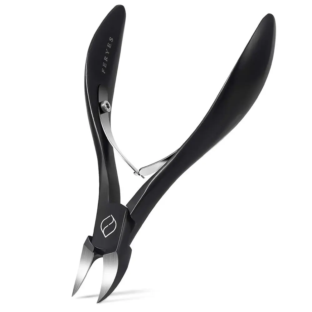 Large Handle Stainless Steel Toenail Clippers for Thick or Ingrown Nails - Black
Large Handle Stainless Steel Toenail Clippers for Thick or Ingrown Nails - Black