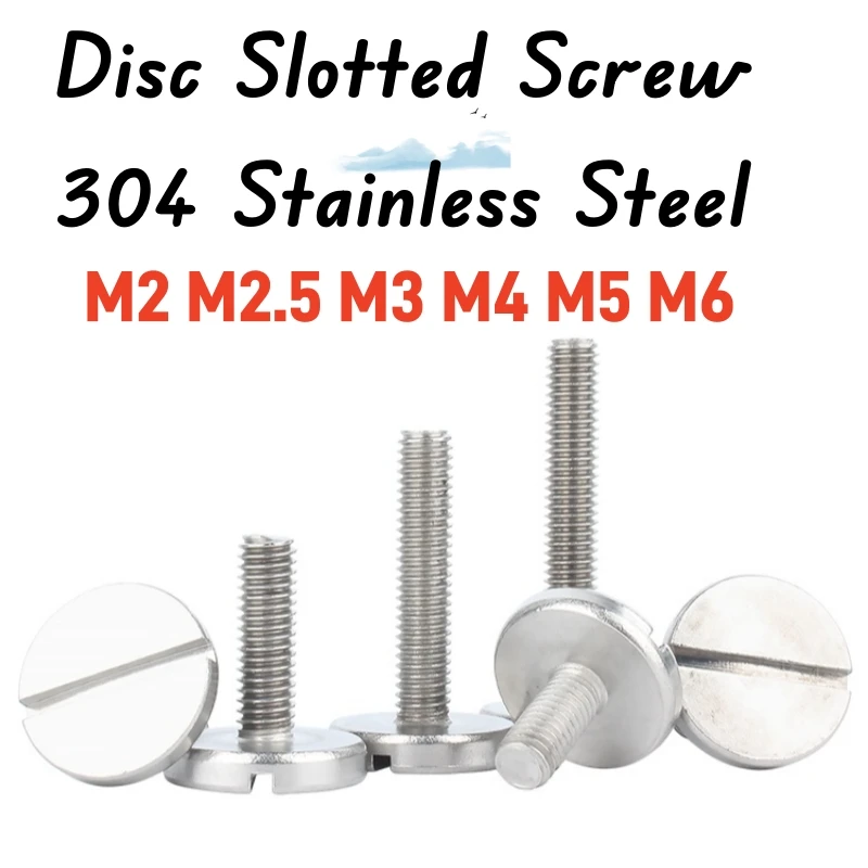1-10pcs M2 M2.5 M3 M4 M5 M6 304 Stainless Steel Slotted Disc Screw Straight Slotted Flat Head Large Round Head Mechanical Screw
1-10pcs M2 M2.5 M3 M4 M5 M6 304 Stainless Steel Slotted Disc Screw Straight Slotted Flat Head Large Round Head Mechanical Screw