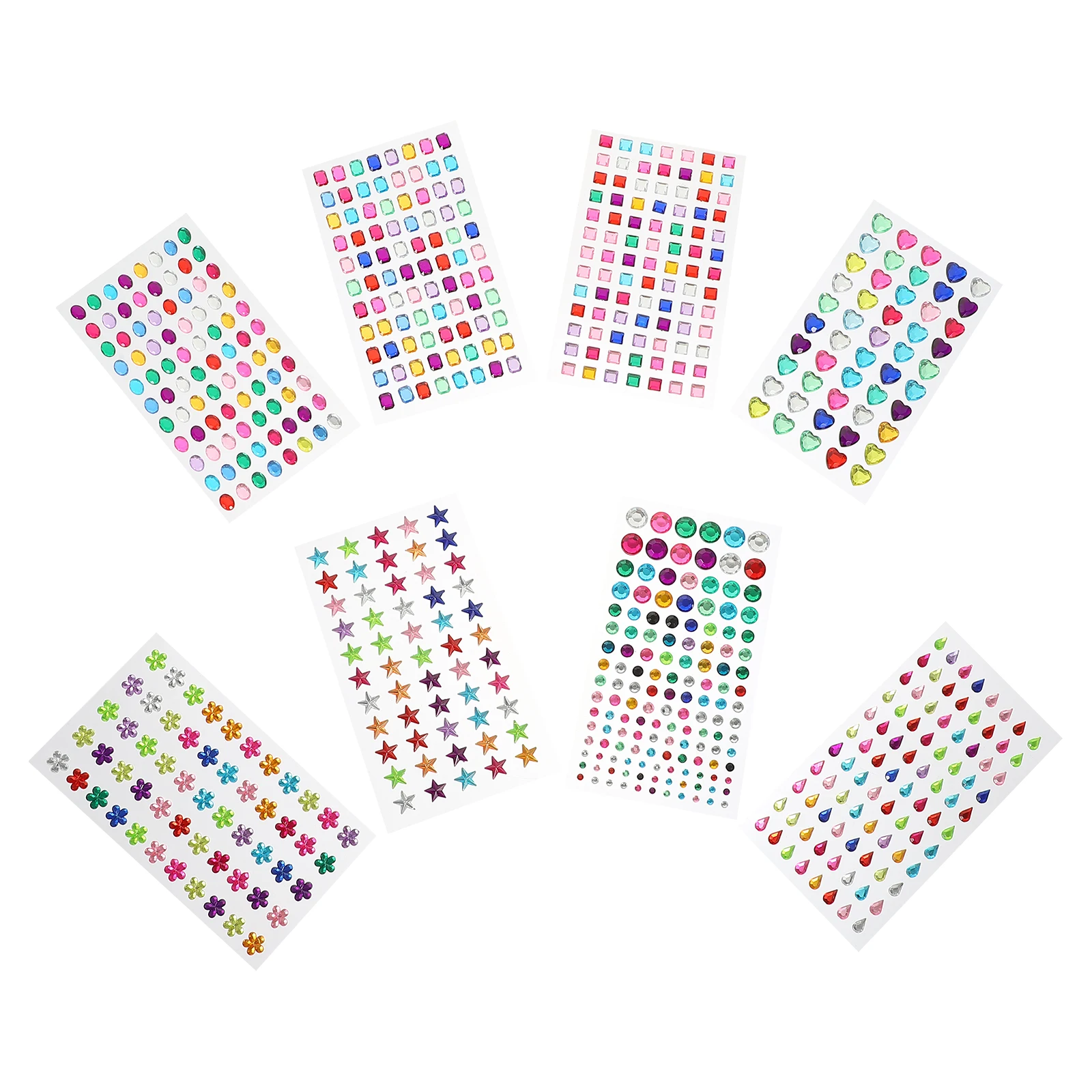 Crystal Diamond Sticker 8 Sheets Plastic Decor Multi Gems Stickers Phone Case Drill Craft Project Accessories Storage
Crystal Diamond Sticker 8 Sheets Plastic Decor Multi Gems Stickers Phone Case Drill Craft Project Accessories Storage