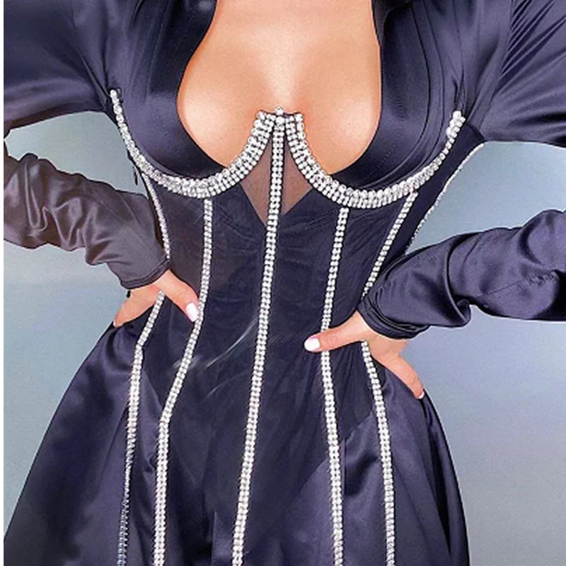 Sexy Luxury Rhinestone High End Bustier Tops Women Corset Nightclub Festival Shaper Fajas Streetwear Waist Trainer Woman Clothes
Sexy Luxury Rhinestone High End Bustier Tops Women Corset Nightclub Festival Shaper Fajas Streetwear Waist Trainer Woman Clothes