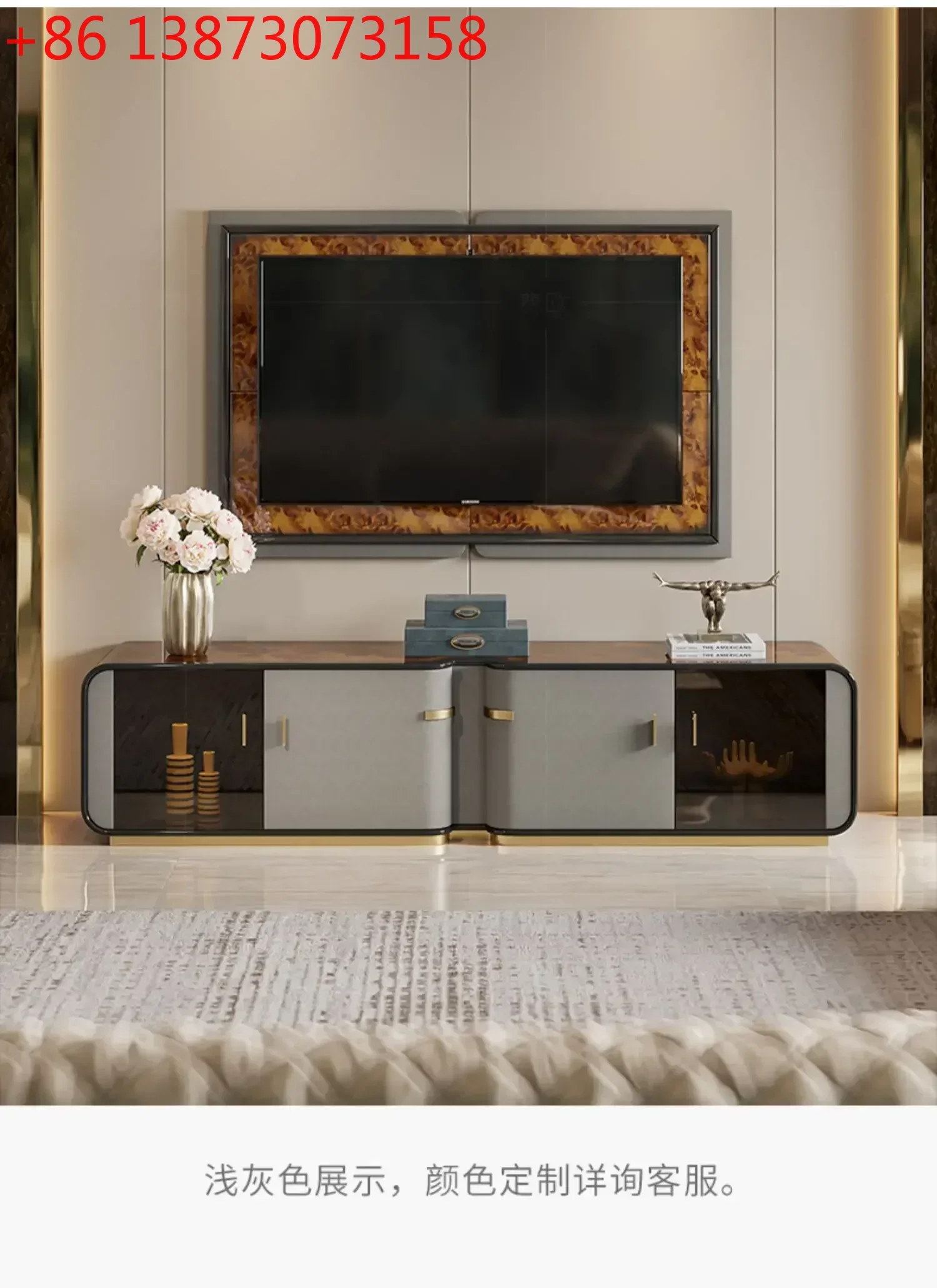 35Light luxury TV cabinet Large apartment Modern Italian high-end leather floor cabinet Coffee table combination cabine
35Light luxury TV cabinet Large apartment Modern Italian high-end leather floor cabinet Coffee table combination cabine