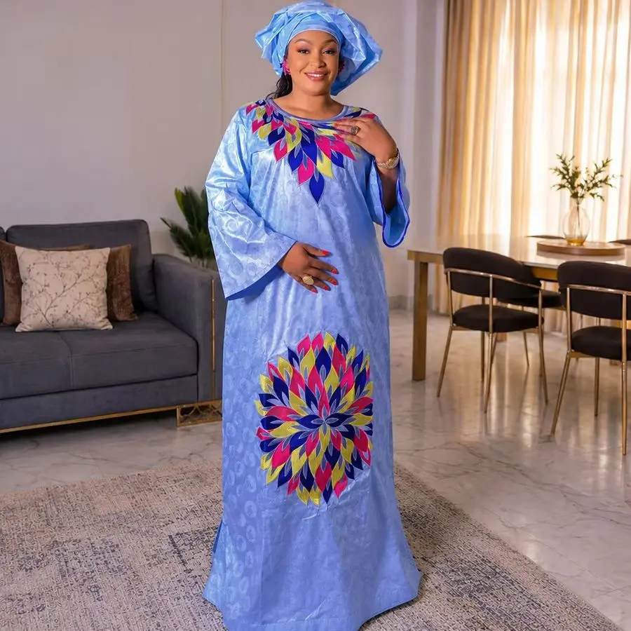 Plus Size African Clothes for Women 2026 New African Dashiki Ankara Embroidery Robe Bazin Design Wedding Party Dresses
Plus Size African Clothes for Women 2026 New African Dashiki Ankara Embroidery Robe Bazin Design Wedding Party Dresses