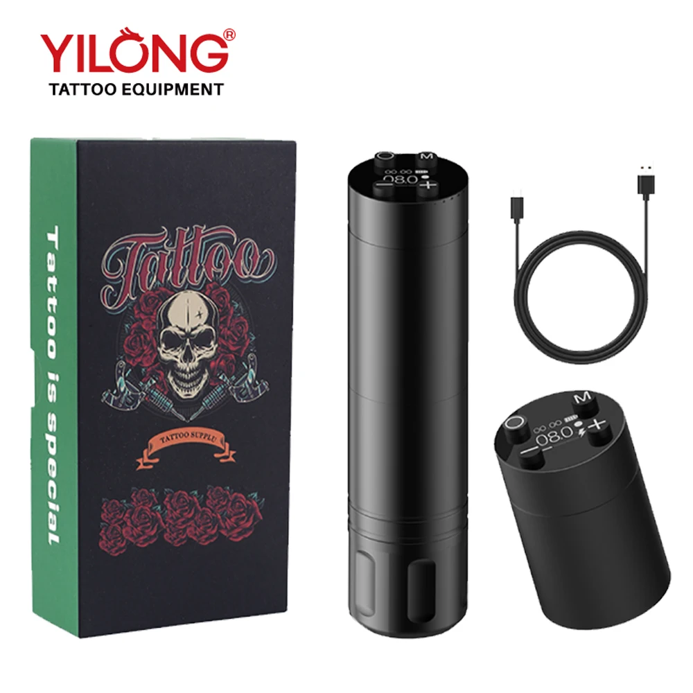 Yilong Portable Wireless Tattoo Pen Machine 1500mAh 2Battery Tattoo Machine Rotary Tattoo Gun Permanent Makeup
Yilong Portable Wireless Tattoo Pen Machine 1500mAh 2Battery Tattoo Machine Rotary Tattoo Gun Permanent Makeup
