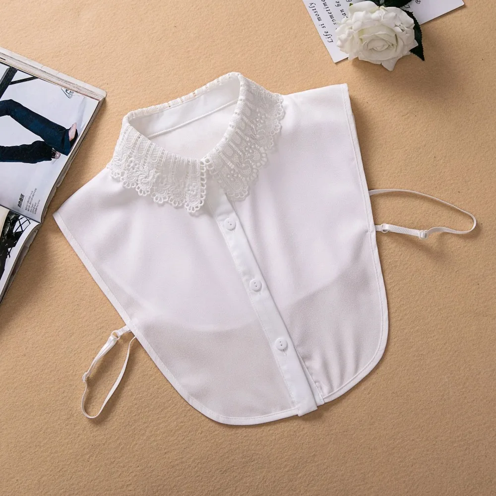 Новый модный съемный воротник-накладка из кружева, белый/черный, для женщин и девушек
Новый модный съемный воротник-накладка из кружева, белый/черный, для женщин и девушек