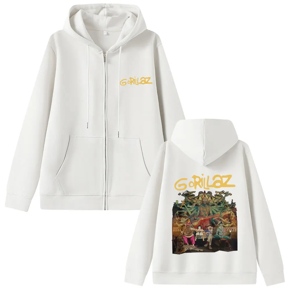 Rock Band Gorillaz The Mountain Tour Graphic Zipper Hoodie Men Women Oversized Zip Up Jacket Coat Man Fashion Casual Sweatshirt
Rock Band Gorillaz The Mountain Tour Graphic Zipper Hoodie Men Women Oversized Zip Up Jacket Coat Man Fashion Casual Sweatshirt