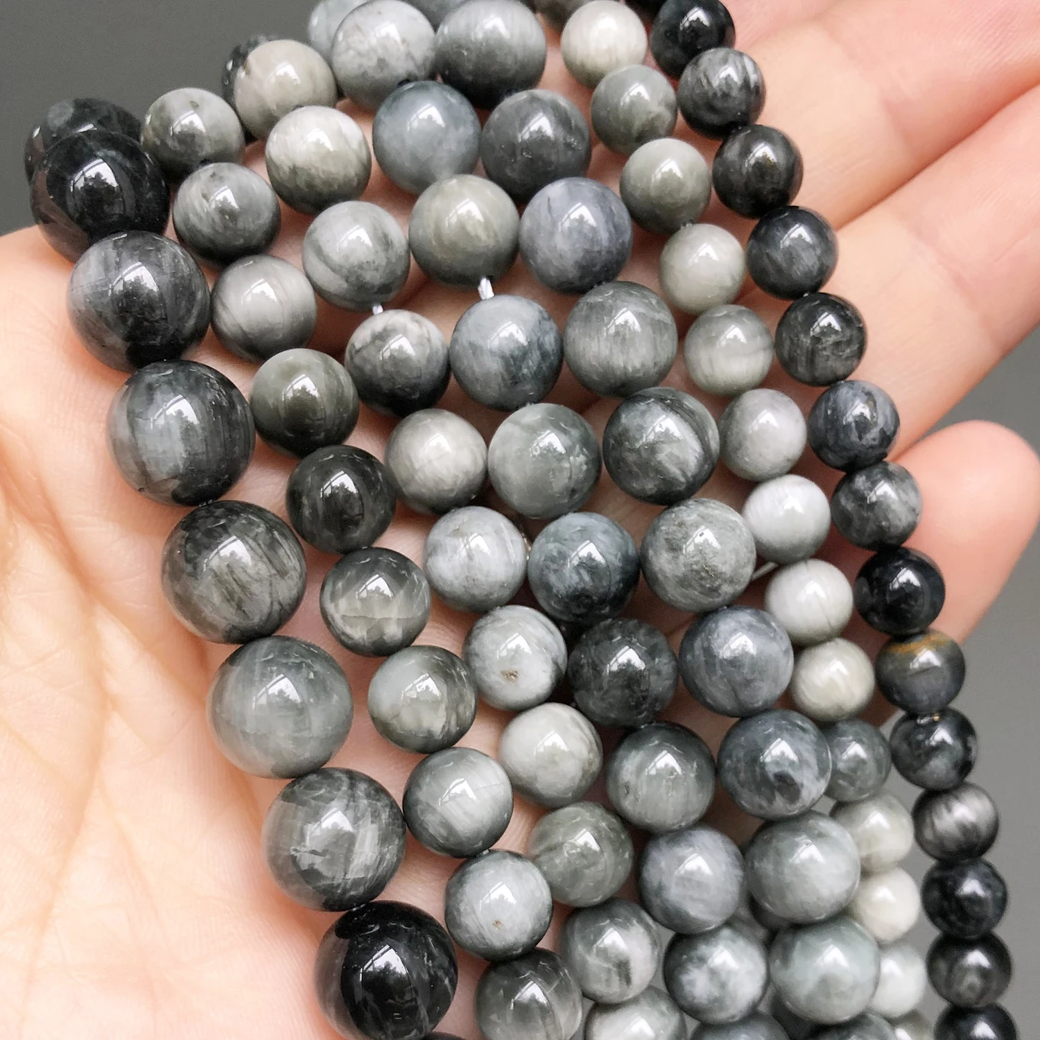 6/8/10mm AAA Grey Hawk Eye Beads Natural Stone Round Loose Spacer Beads For Jewelry Making Supplies Bracelets Accessories 15''
6/8/10mm AAA Grey Hawk Eye Beads Natural Stone Round Loose Spacer Beads For Jewelry Making Supplies Bracelets Accessories 15''