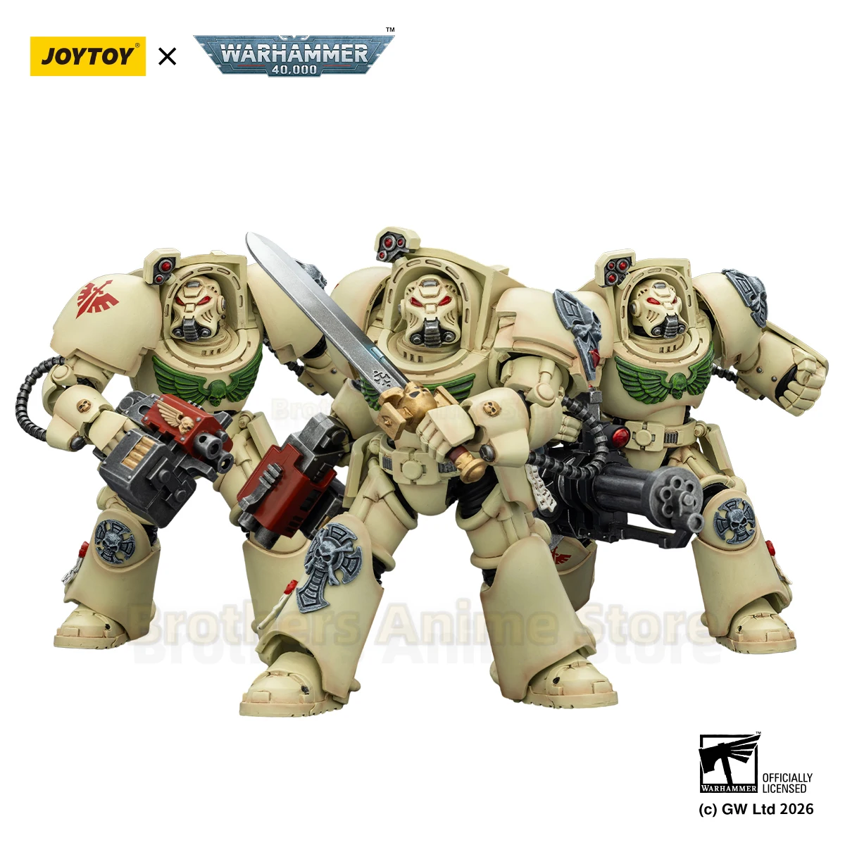 JOYTOY Warhammer 40K Dark Angel Terminator Squad equipped with energy sword and storm bolter 1/18 movable soldier
JOYTOY Warhammer 40K Dark Angel Terminator Squad equipped with energy sword and storm bolter 1/18 movable soldier