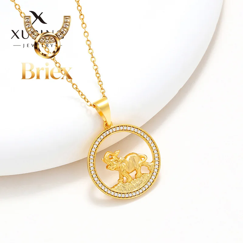 Briex Jewelry Luxury 24K 9999 Pure Gold real gold Women's Moissanite Elephant Pendant Necklace
Briex Jewelry Luxury 24K 9999 Pure Gold real gold Women's Moissanite Elephant Pendant Necklace