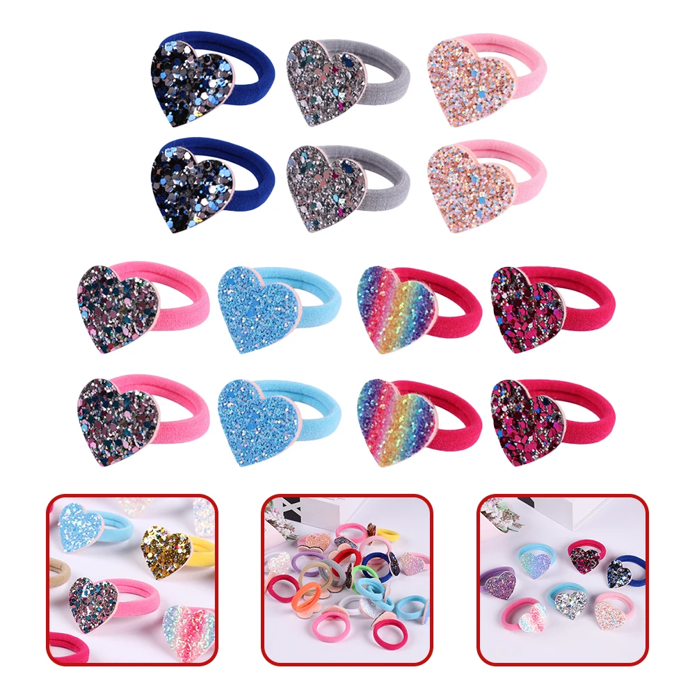14 Pcs Sequin Hair Tie Sequins Heart Band s Accessories for Girls Pentagram Rope Hairbands Child
14 Pcs Sequin Hair Tie Sequins Heart Band s Accessories for Girls Pentagram Rope Hairbands Child