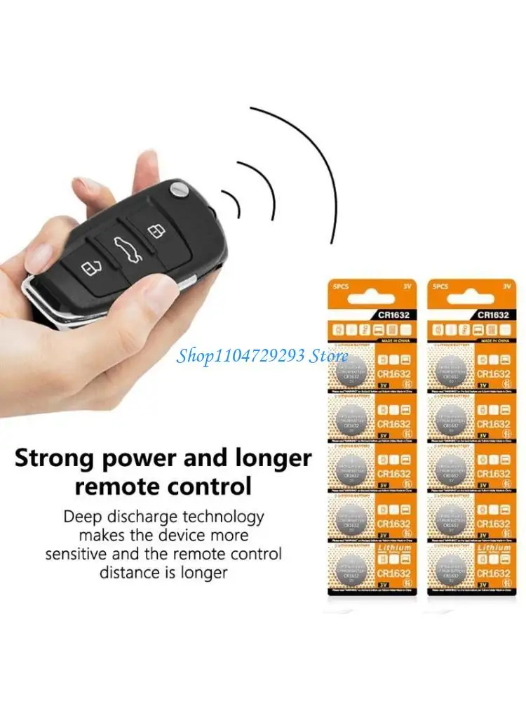 10Pcs BR1632 DL1632 ECR1632 Lithium Button Batteries 3V for Cameras and LED Lights
10Pcs BR1632 DL1632 ECR1632 Lithium Button Batteries 3V for Cameras and LED Lights