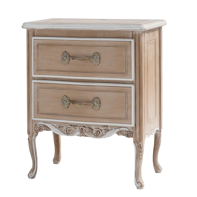 European bedside solid wood bedside cabinet French bedroom storage drawer cabinet
European bedside solid wood bedside cabinet French bedroom storage drawer cabinet