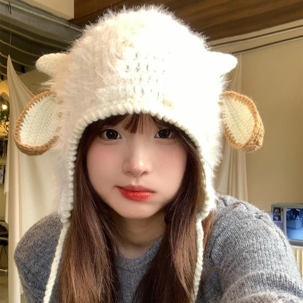 New Keep Warm Winter Hats for Women Ear Protection Windproof Crochet Hats Sweet Sheep Ear Design Knitting Hat Autumn Winter
New Keep Warm Winter Hats for Women Ear Protection Windproof Crochet Hats Sweet Sheep Ear Design Knitting Hat Autumn Winter