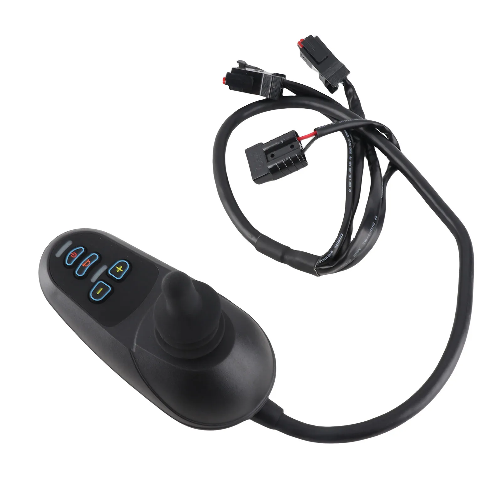 Electric wheelchair parts, controller handle, 50A Anderson electromagnetic brake connector, brushed controller, 24V DC
Electric wheelchair parts, controller handle, 50A Anderson electromagnetic brake connector, brushed controller, 24V DC