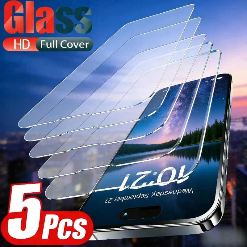 5Pcs Ultra HD Screen Protector iPhone 17 16 15 14 Pro Max Air 15 16 Plus 13 12 11 Pro Mini XR XS Max 9H Hardness Tempered Glass
5Pcs Ultra HD Screen Protector iPhone 17 16 15 14 Pro Max Air 15 16 Plus 13 12 11 Pro Mini XR XS Max 9H Hardness Tempered Glass