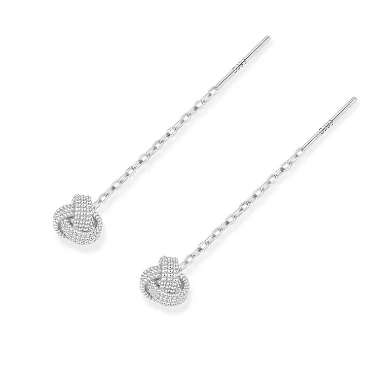 s999 sterling silver atmospheric high-grade Ruyi knot-shaped earrings for women with anti-allergic design
s999 sterling silver atmospheric high-grade Ruyi knot-shaped earrings for women with anti-allergic design