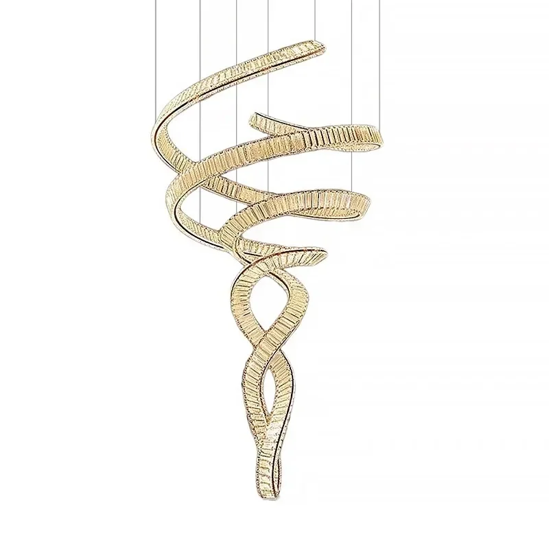 Villa high living room streamer large chandelier duplex floor rotating stairs loft apartment art light luxury crystal chandelier
Villa high living room streamer large chandelier duplex floor rotating stairs loft apartment art light luxury crystal chandelier