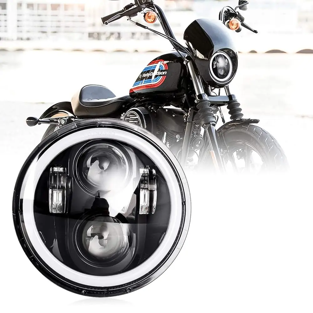 Ailexpress Recommendation - 5-3/4 5.75 Inch Motorcycle Headlight Round with Halo Angel Eyes Turn Signal High/Low Beam Replacemen
Ailexpress Recommendation - 5-3/4 5.75 Inch Motorcycle Headlight Round with Halo Angel Eyes Turn Signal High/Low Beam Replacemen