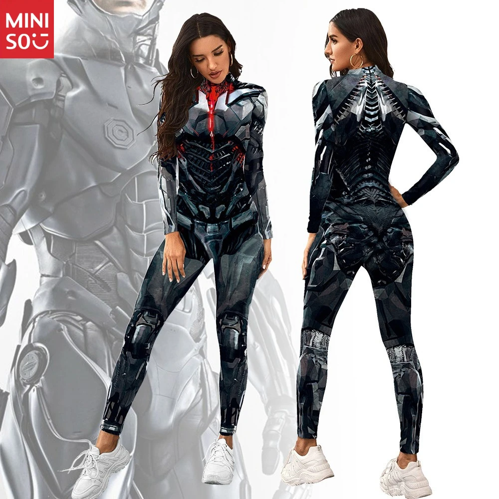 Miniso Iron Man Bodysuit Marvel Unisex 2025 | Digital Print Jumpsuit, Sporty Cosplay Catsuit 
Miniso Iron Man Bodysuit Marvel Unisex 2025 | Digital Print Jumpsuit, Sporty Cosplay Catsuit