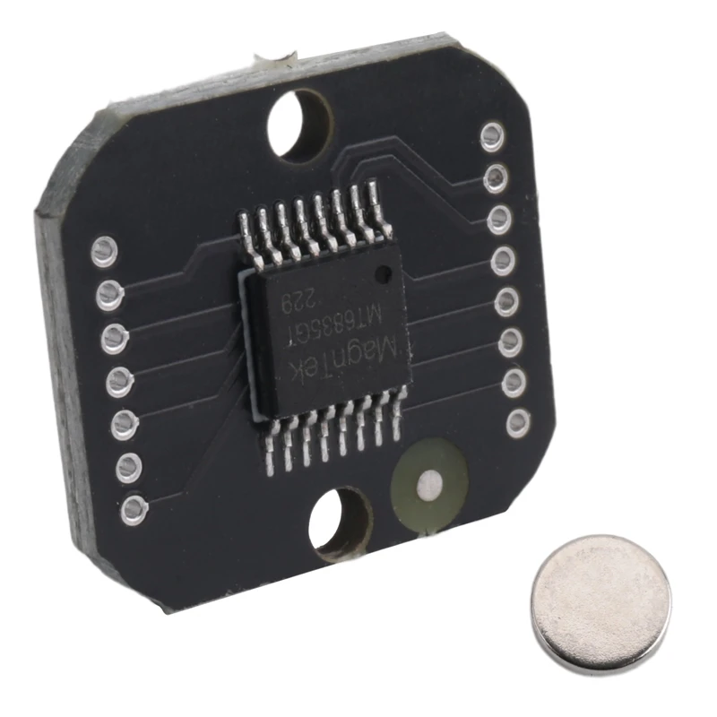 Модуль магнитного энкодера MT6835, бесщеточный двигатель PWM/SPI, 21-битный энкодер, может заменить AS5048
Модуль магнитного энкодера MT6835, бесщеточный двигатель PWM/SPI, 21-битный энкодер, может заменить AS5048