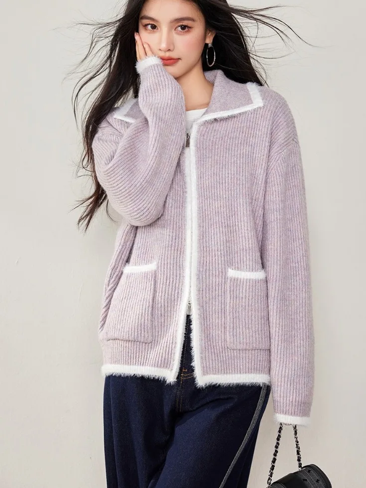 Потрясающее цветное вязаное пальто из искусственного меха для женщин, с длинными рукавами, осенне-зимнее, новое, в стиле Little Franche, свободного кроя, вязаное, в стиле Lazy Wind
Потрясающее цветное вязаное пальто из искусственного меха для женщин, с длинными рукавами, осенне-зимнее, новое, в стиле Little Franche, свободного кроя, вязаное, в стиле Lazy Wind