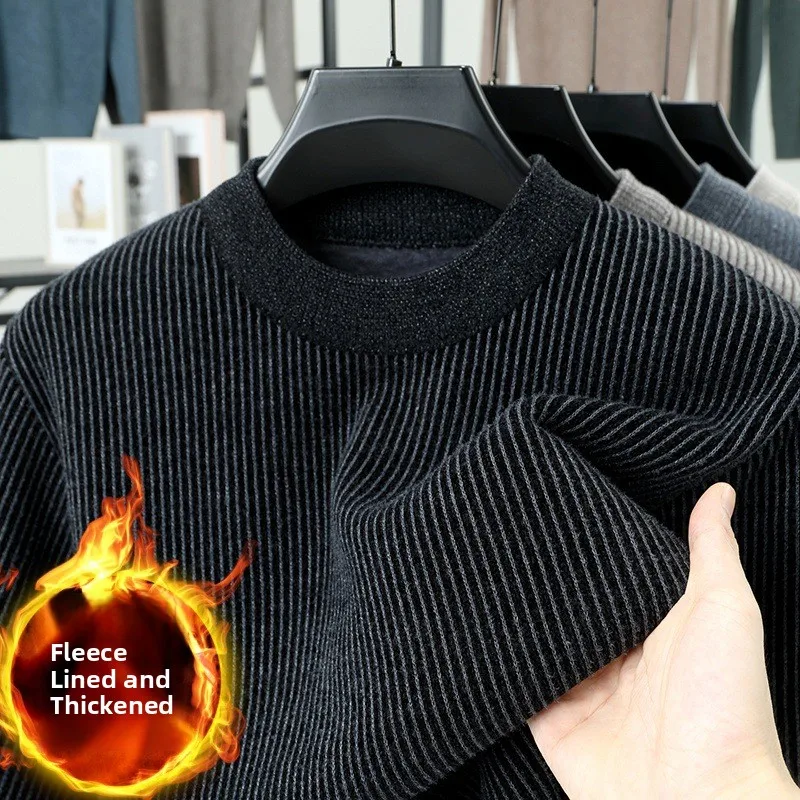 Утепленный вязаный шерстяной свитер для мужчин, теплый базовый слой, цвет: большой размер, имитация норкового бархата, повседневный, с длинным рукавом, круглый вырез
Утепленный вязаный шерстяной свитер для мужчин, теплый базовый слой, цвет: большой размер, имитация норкового бархата, повседневный, с длинным рукавом, круглый вырез