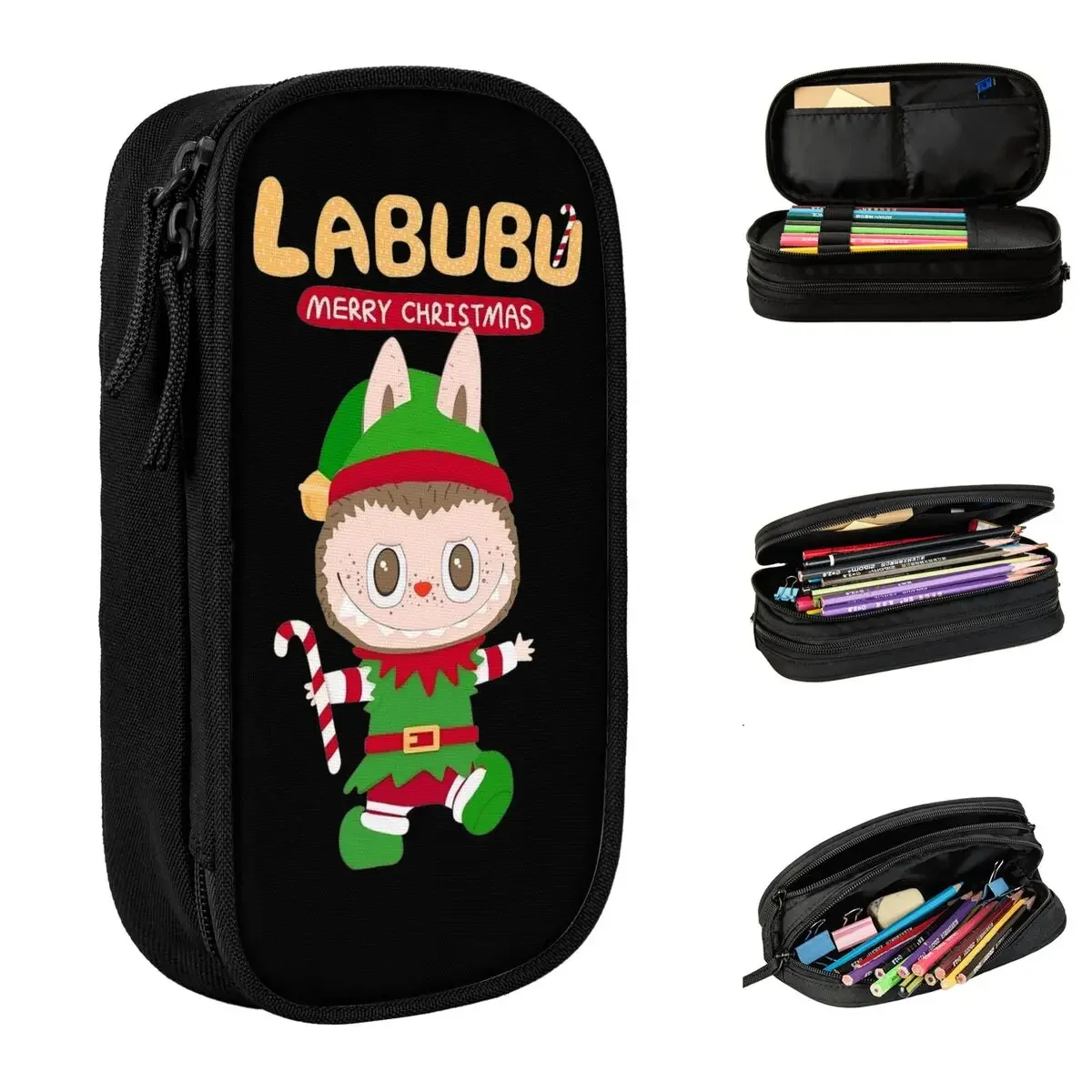 Cute Cartoon LABUBU Pencil Case Creative Pen Bag for Student Large Storage School Supplies Zipper Pencil Box
Cute Cartoon LABUBU Pencil Case Creative Pen Bag for Student Large Storage School Supplies Zipper Pencil Box