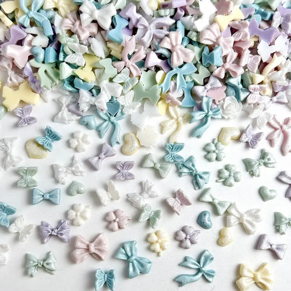 Multiple Styles Butterfly Heart Resin Nail Art Decorations Mini Colorful Shining Bow Flower Hybird Nail Charms for DIY Manicure
Multiple Styles Butterfly Heart Resin Nail Art Decorations Mini Colorful Shining Bow Flower Hybird Nail Charms for DIY Manicure