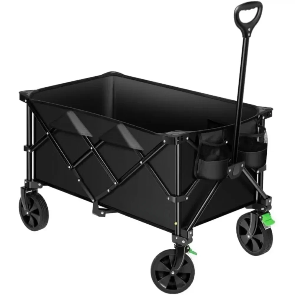 Garden Carts, Collapsible Folding Wagon with Silent Universal Wheels, Cup Holders & Side Pockets, Adjustable Handle Garden Carts
Garden Carts, Collapsible Folding Wagon with Silent Universal Wheels, Cup Holders & Side Pockets, Adjustable Handle Garden Carts
