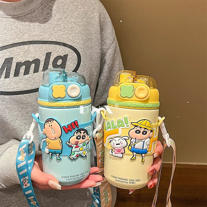 520 мл Crayon Shinchan, термобутылка для воды из нержавеющей стали, детская двойная чашка для питья, большая емкость, соломенная портативная чашка для воды для девочек
520 мл Crayon Shinchan, термобутылка для воды из нержавеющей стали, детская двойная чашка для питья, большая емкость, соломенная портативная чашка для воды для девочек