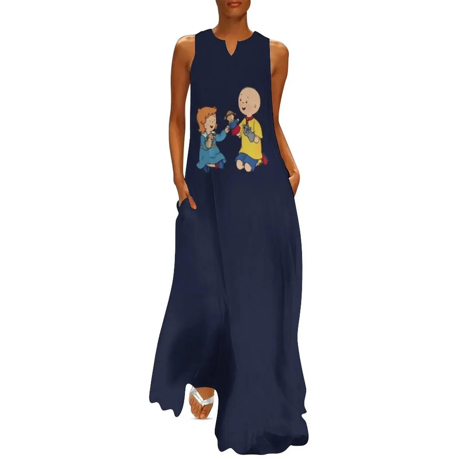 Caillou Playing with Puppets Long Dress womans clothing Women's skirt Evening gown Dress
Caillou Playing with Puppets Long Dress womans clothing Women's skirt Evening gown Dress
