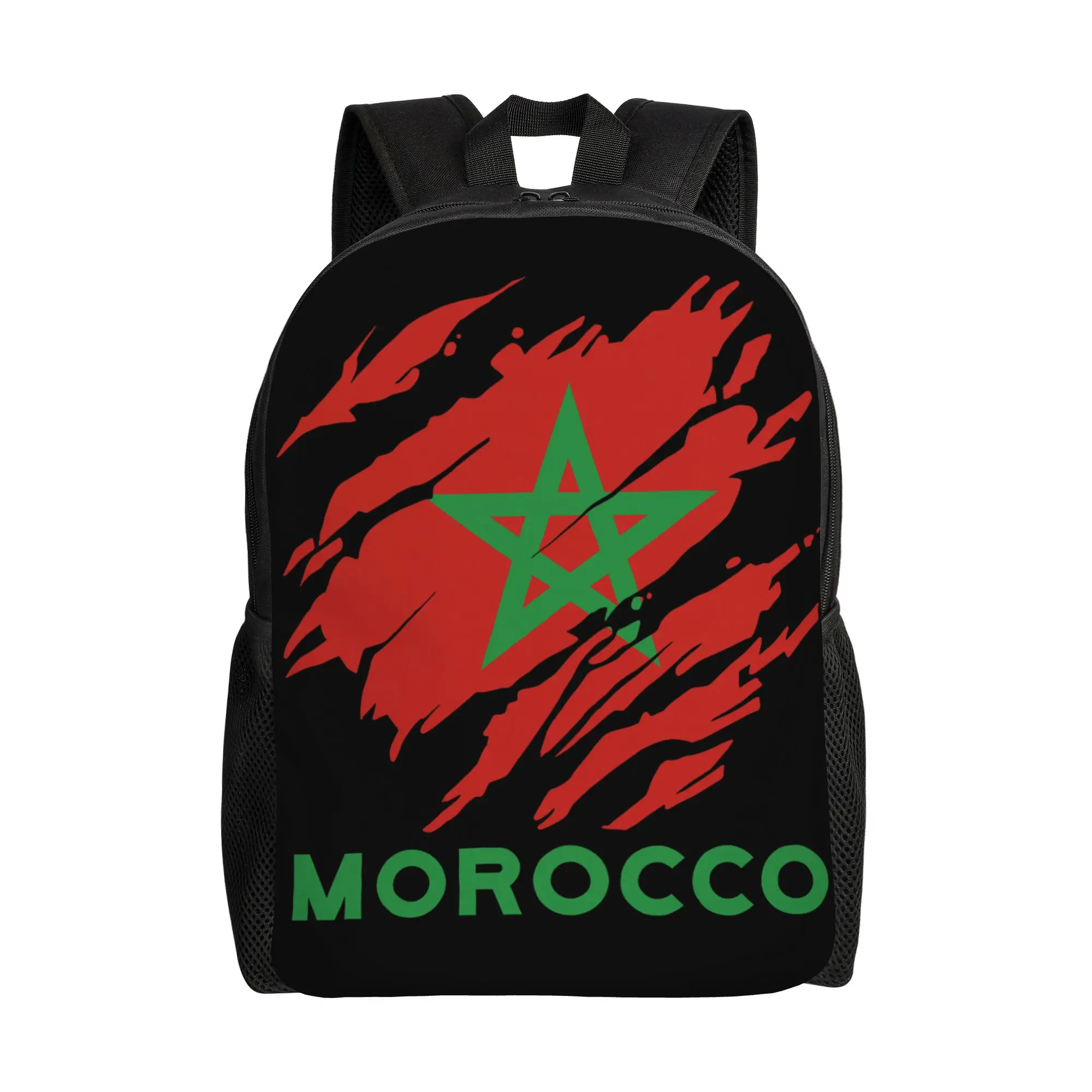 Morocco with Moroccan Flag Backpack University Backpacks Boy Girl Designer Big School Bags Kawaii Rucksack
Morocco with Moroccan Flag Backpack University Backpacks Boy Girl Designer Big School Bags Kawaii Rucksack