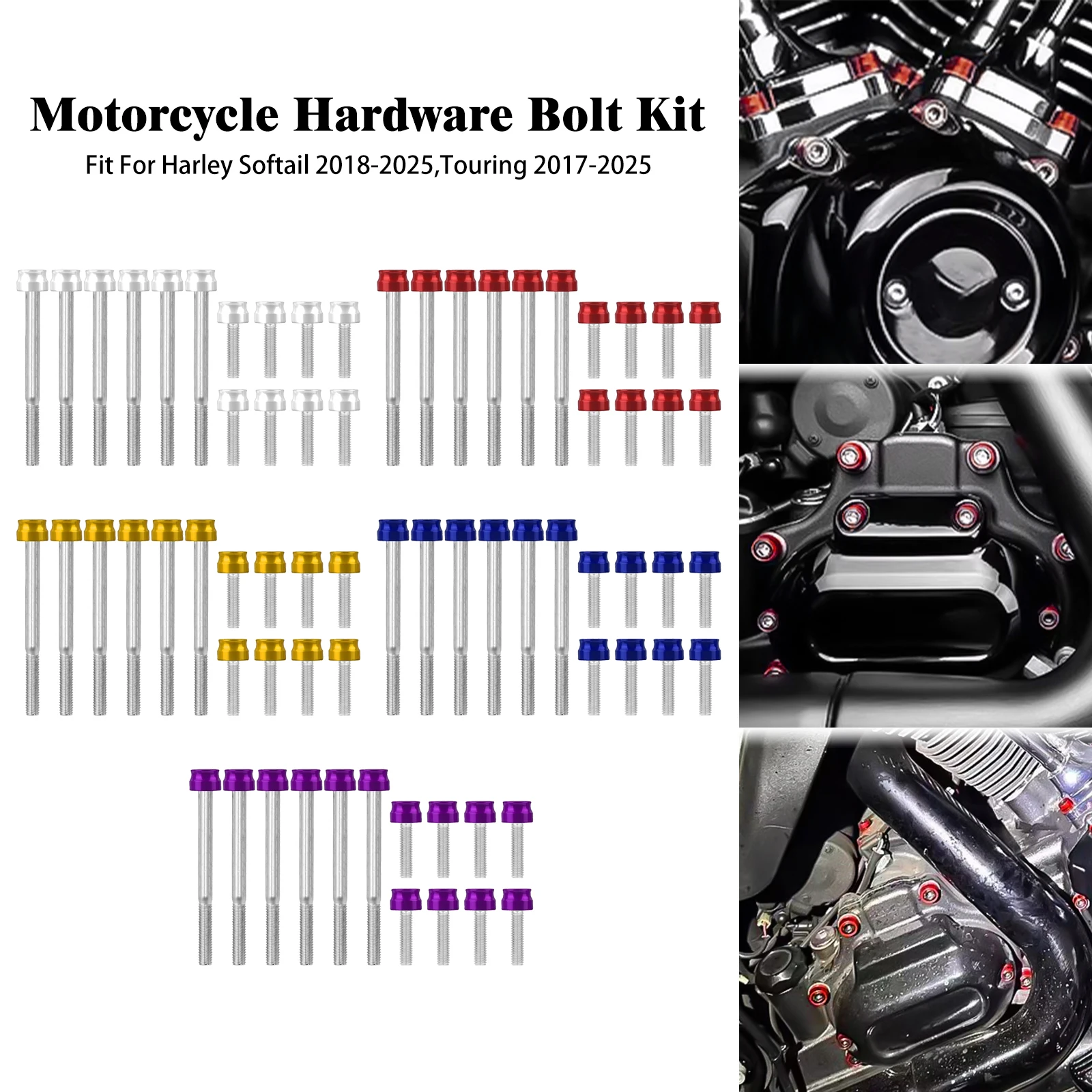 Motorcycle Engine Bolt Kit Cylinder Screw Cap Head Cover For Harley M8 Softail Fat Boy Heritage 18-25 Touring Road Glide 17-2025
Motorcycle Engine Bolt Kit Cylinder Screw Cap Head Cover For Harley M8 Softail Fat Boy Heritage 18-25 Touring Road Glide 17-2025