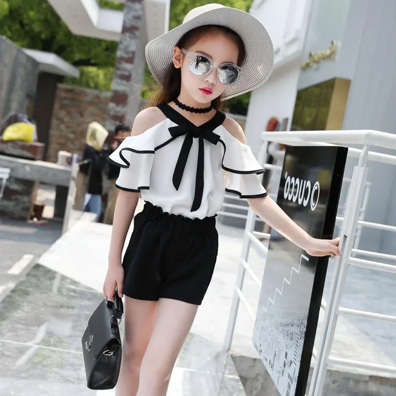 Summer Sets Girls Clothing Kids T-shirt+Shorts Suits Big Girl Clothing Sets Short Sleeve Children Fashion Girl Clothes Outfit 6T
Summer Sets Girls Clothing Kids T-shirt+Shorts Suits Big Girl Clothing Sets Short Sleeve Children Fashion Girl Clothes Outfit 6T