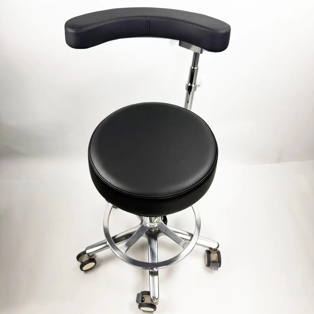seat 16,Lockable Rubber Castor,Dental Assistant Chair with arm in AlcoholResistant Leather graded Height Adjust Ring,Ergonomi
seat 16,Lockable Rubber Castor,Dental Assistant Chair with arm in AlcoholResistant Leather graded Height Adjust Ring,Ergonomi