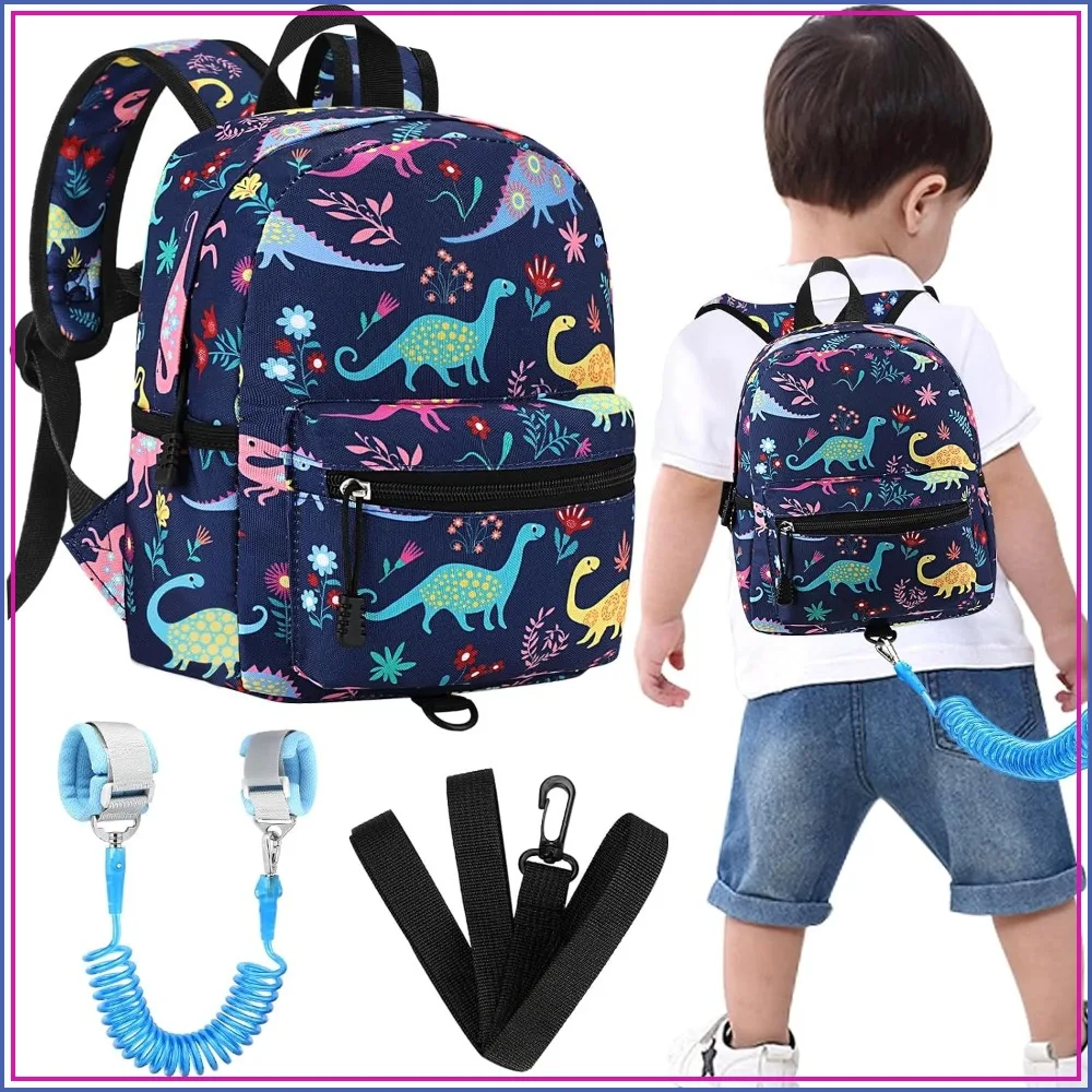 Toddler Backpack Leash with Anti Lost Wrist Link, Cute Mini Child Walking Harness, Keep Kids Close Backpack Rope Tether for Baby Boys (Navy Blue/Dinosaur)
Toddler Backpack Leash with Anti Lost Wrist Link, Cute Mini Child Walking Harness, Keep Kids Close Backpack Rope Tether for Baby Boys (Navy Blue/Dinosaur)