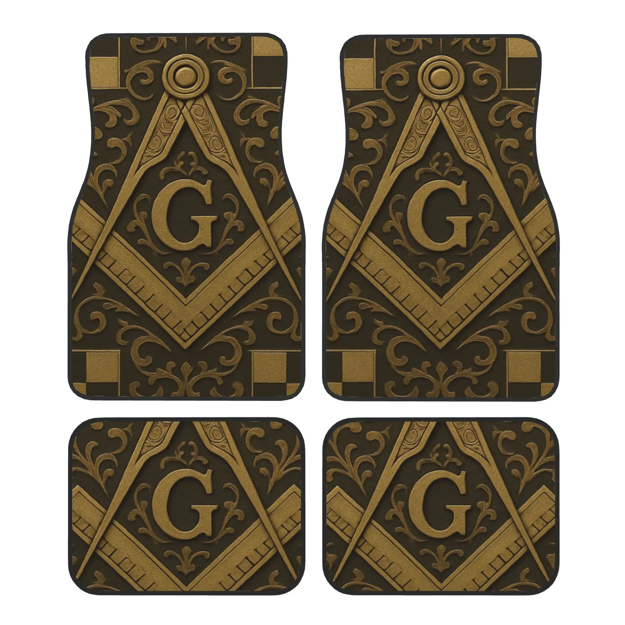 Car Floor Mats 4 Pcs Crystal Velvet Freemason Square And Compass Universal Front Rear Foot Mats Rugs Masonic Symbol Pieces Auto
Car Floor Mats 4 Pcs Crystal Velvet Freemason Square And Compass Universal Front Rear Foot Mats Rugs Masonic Symbol Pieces Auto