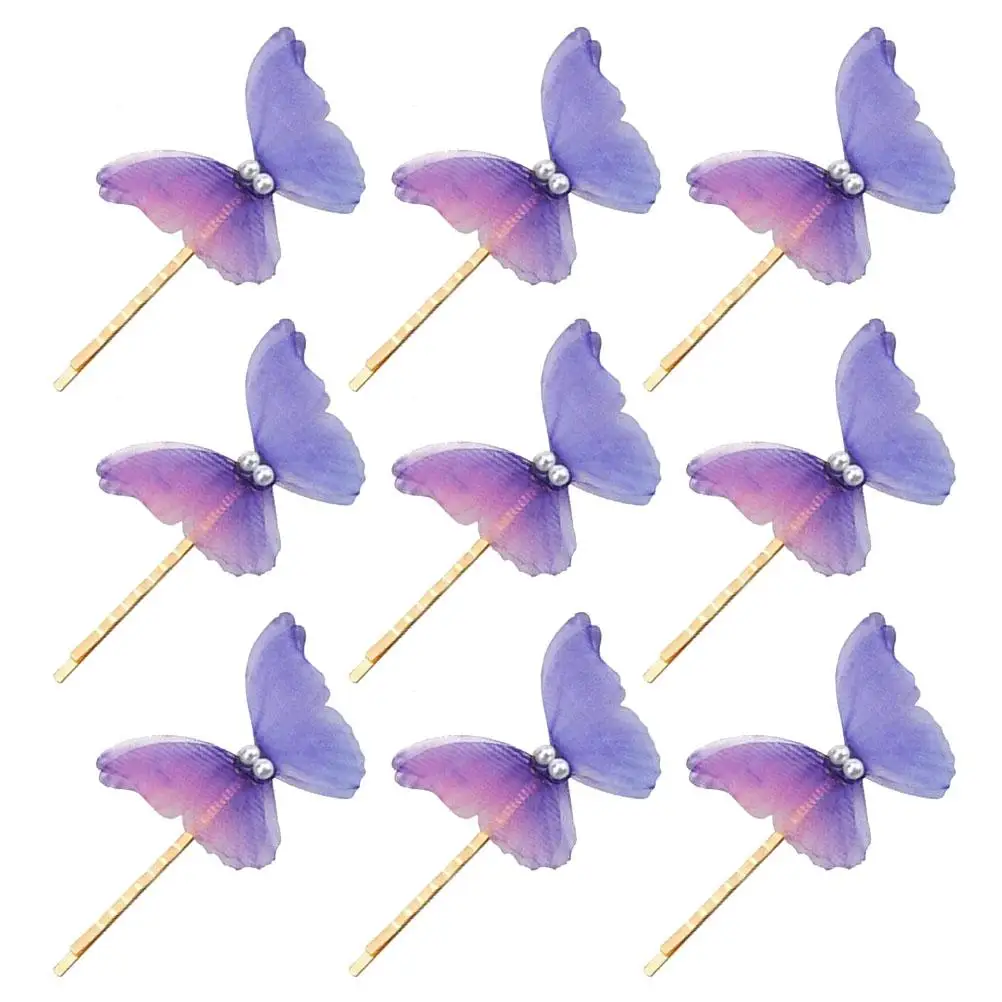 Butterfly Hair Clip 10 Pcs Pearl Purple Design Girl Hairpins Kids Accessories Lovely Decoration Hair Barrettes
Butterfly Hair Clip 10 Pcs Pearl Purple Design Girl Hairpins Kids Accessories Lovely Decoration Hair Barrettes