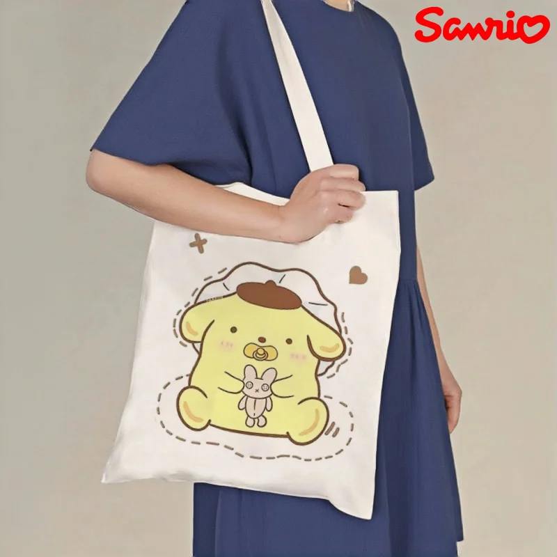 1pc Sanrio Pompompurin Canvas Tote Bag, Cute Print Casual Shoulder Bag, Eco-friendly Reusable Handbag
1pc Sanrio Pompompurin Canvas Tote Bag, Cute Print Casual Shoulder Bag, Eco-friendly Reusable Handbag
