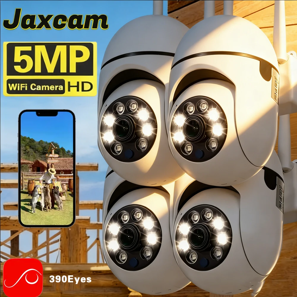 390EYES 2.4G 5 МП Wi-Fi PTZ-камера для помещений, Wi-Fi камера видеонаблюдения с обнаружением движения, автоматическим отслеживанием и двусторонней аудиосвязью
390EYES 2.4G 5 МП Wi-Fi PTZ-камера для помещений, Wi-Fi камера видеонаблюдения с обнаружением движения, автоматическим отслеживанием и двусторонней аудиосвязью