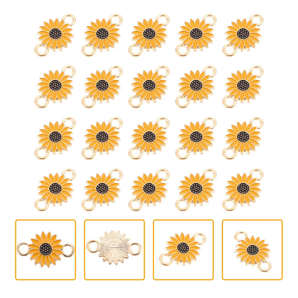 30Pcs Sunflower Flower Pendant DIY Jewelry Findings Alloy Craft Charms for Necklace Bracelet Earring Key Ring Decoration
30Pcs Sunflower Flower Pendant DIY Jewelry Findings Alloy Craft Charms for Necklace Bracelet Earring Key Ring Decoration