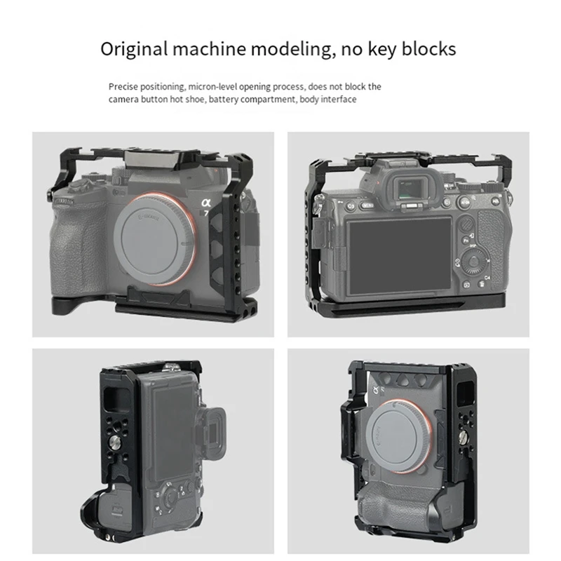 Camera Cage Video Cage Shoe Mounts Photography Accessories Black For Sony A7M3/A7R3/A7M4
Camera Cage Video Cage Shoe Mounts Photography Accessories Black For Sony A7M3/A7R3/A7M4