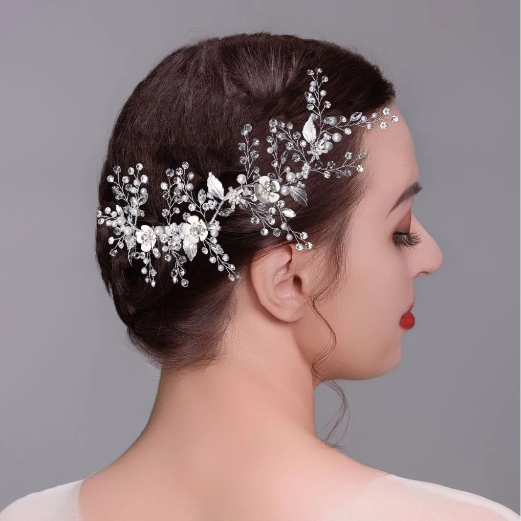 Crystal Pearl Headband Hairband Leaf Flower Headband Hairband Bridal Wedding Hair Accessories Jewelry Vine Headband Hairband
Crystal Pearl Headband Hairband Leaf Flower Headband Hairband Bridal Wedding Hair Accessories Jewelry Vine Headband Hairband