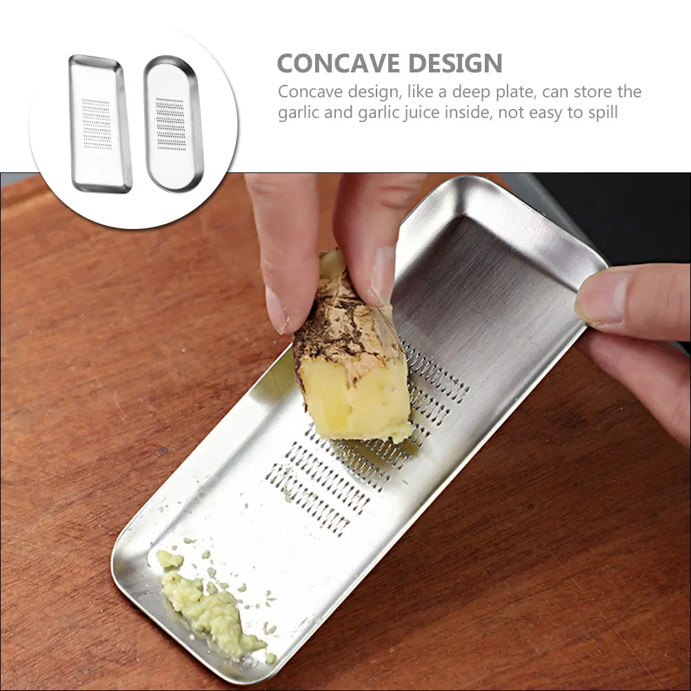 2pcs Stainless Steel Garlic Grater Tool Vegetable Ginger Mincer Kitchen Gadget Concave Design Juice Storage Strong Blades
2pcs Stainless Steel Garlic Grater Tool Vegetable Ginger Mincer Kitchen Gadget Concave Design Juice Storage Strong Blades
